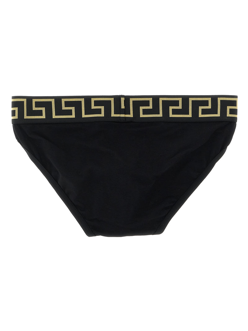 Versace Black Cotton Briefs