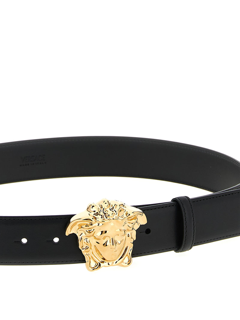 Versace Black Calfskin Regular Belt