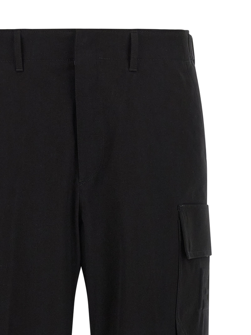 Fendi Black Cotton Cargo Pants