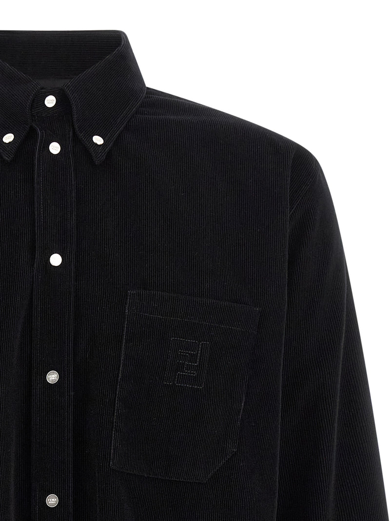 Fendi Black Cotton Blouse