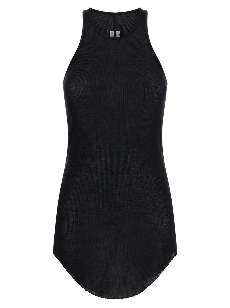 Rick Owens Black Viscose Tank Tops