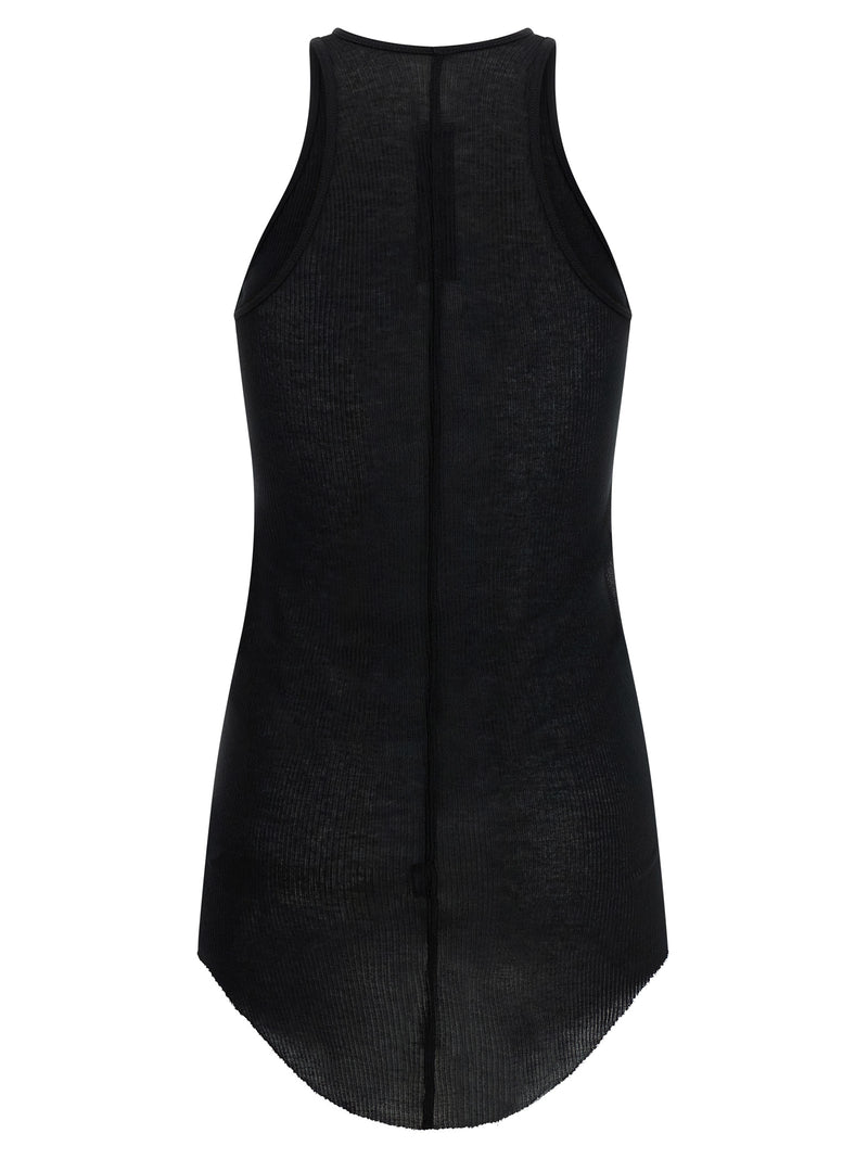 Rick Owens Black Viscose Tank Tops