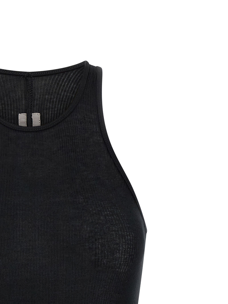 Rick Owens Black Viscose Tank Tops