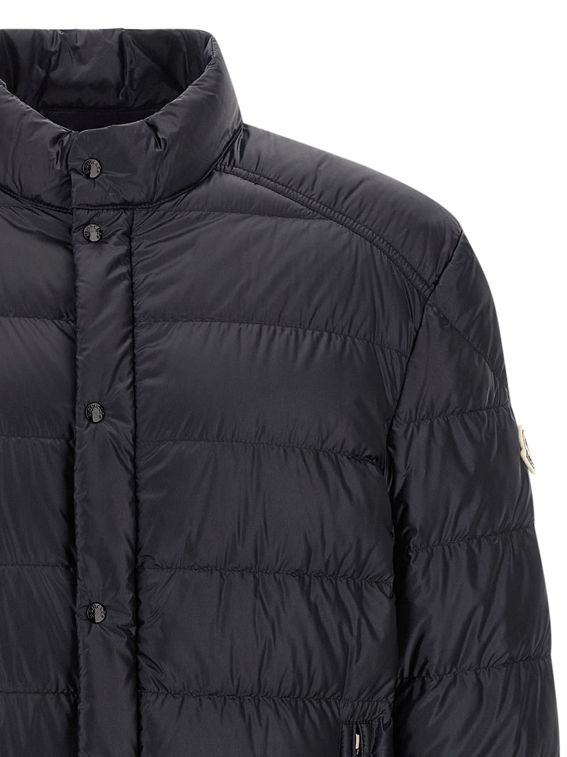 Moncler Blue Polyamide Full-Length Jacket