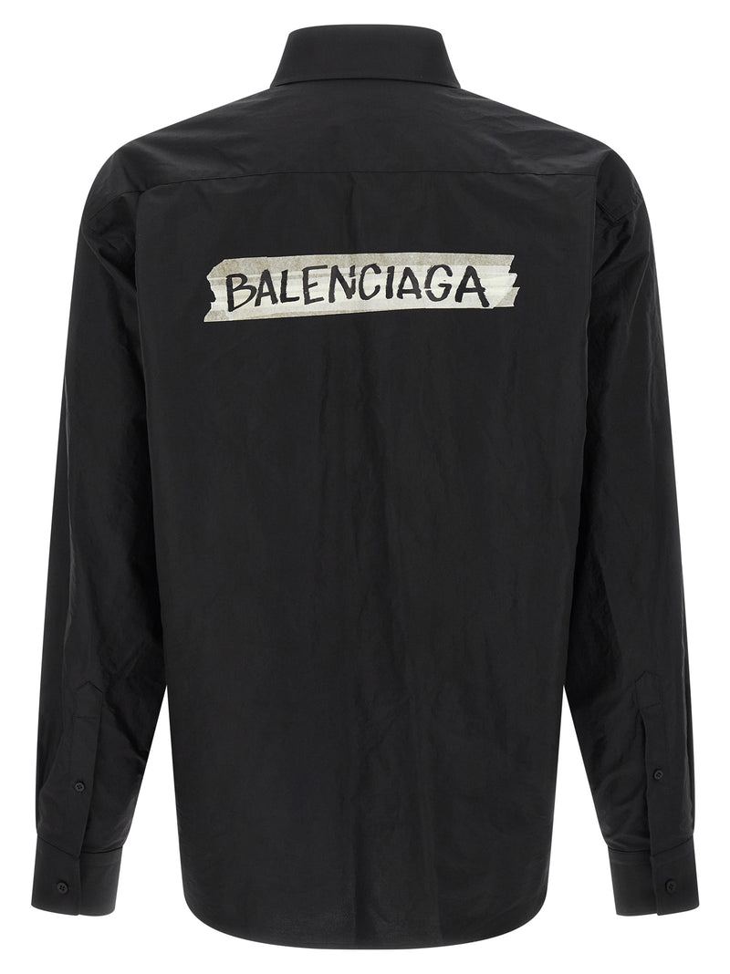 Balenciaga Black Cotton Blouse