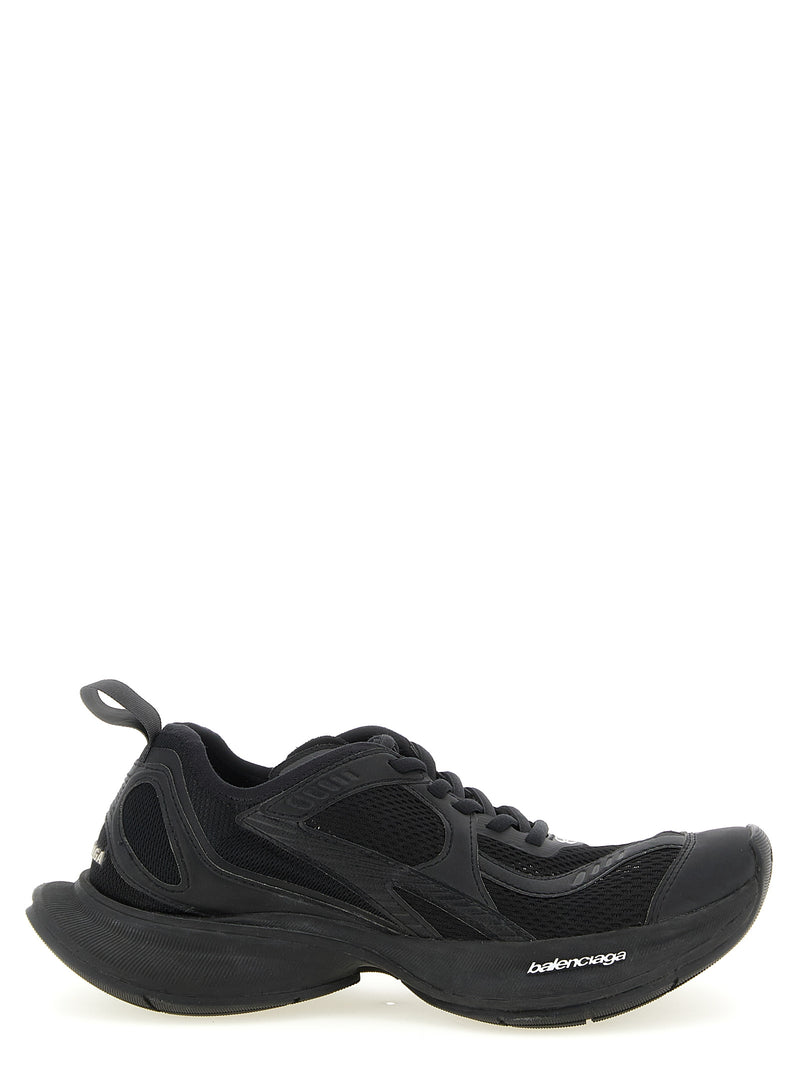Balenciaga Black Polyester Athletic Sneakers