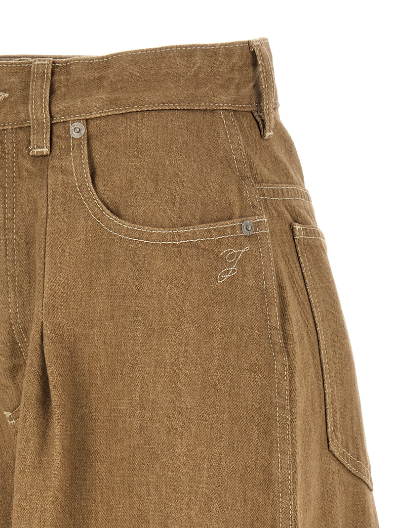 Jacquemus Beige Cotton Jeans Denim