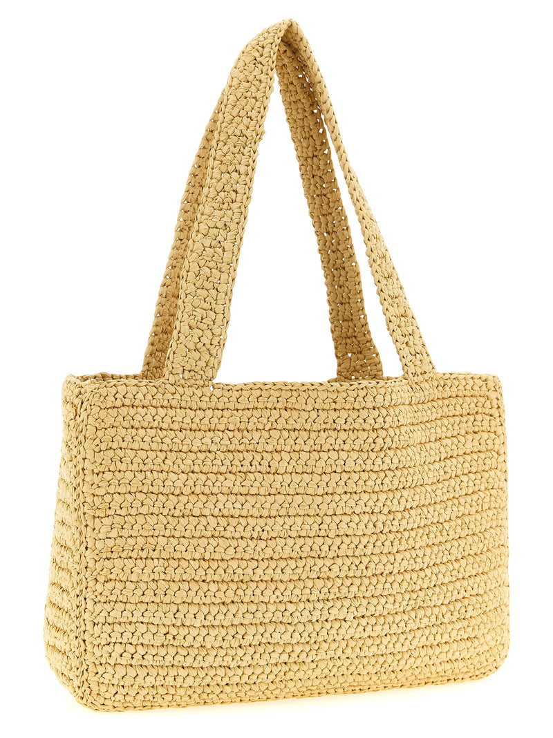 Valentino Garavani Beige Viscose Tote Bag