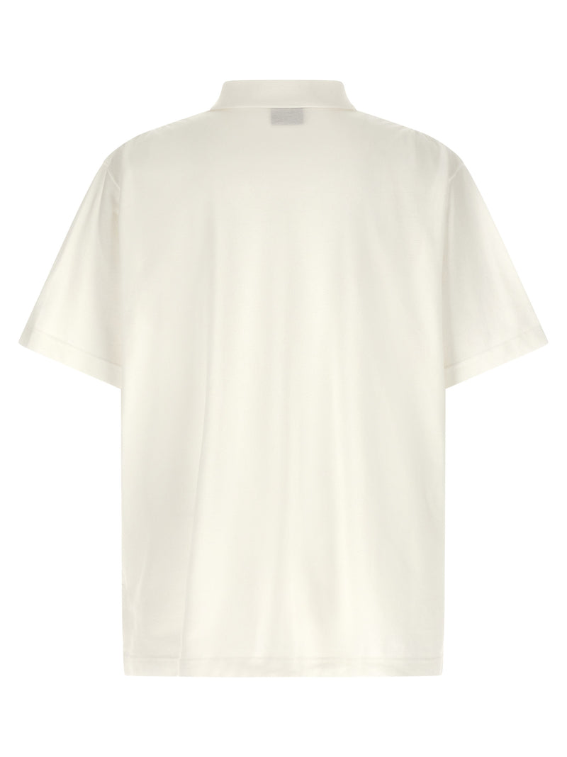 Balenciaga White Cotton Polo Shirt