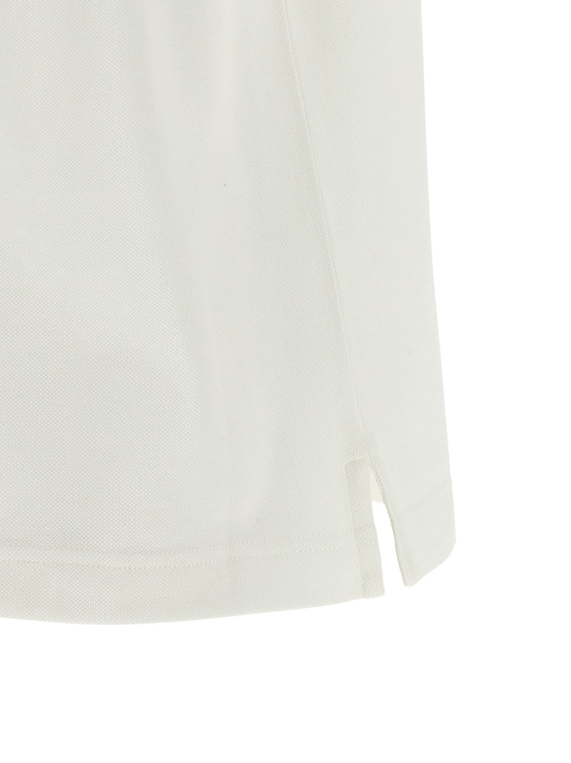 Burberry White Cotton Polo Shirt