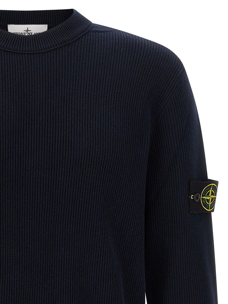 Stone Island Blue Cotton Cardigan
