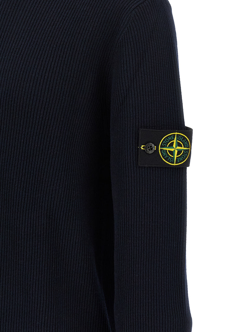 Stone Island Blue Cotton Cardigan