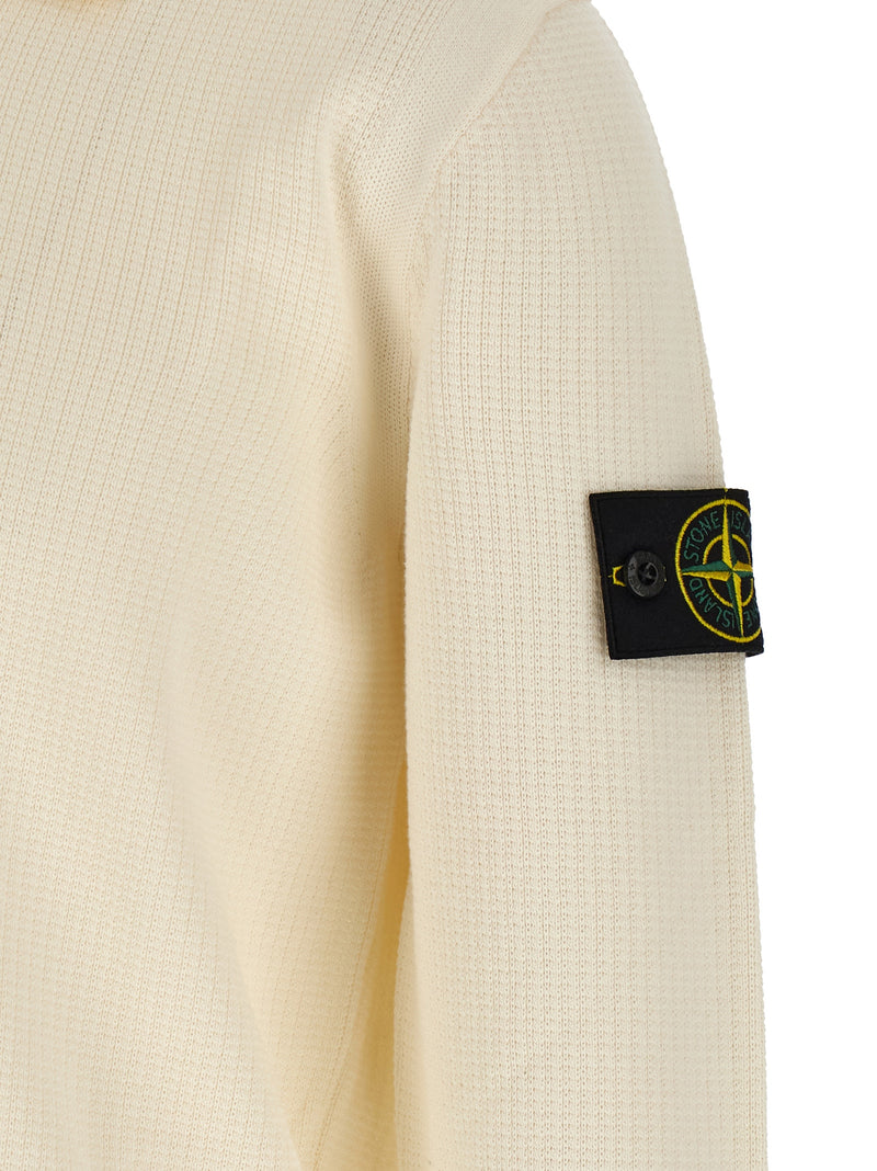 Stone Island Beige Cotton Polo Shirt