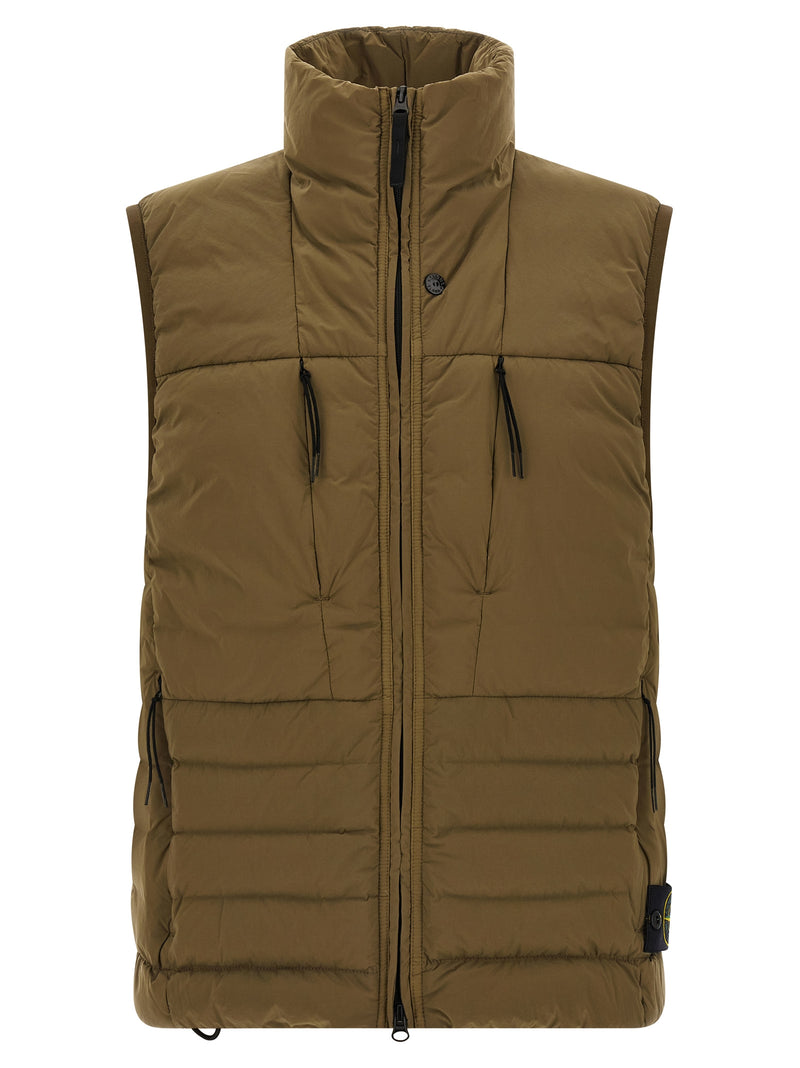 Stone Island Bicolor Polyamide Sleeveless Jacket