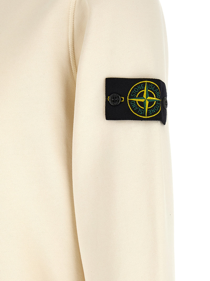 Stone Island Beige Cotton Sweatshirt