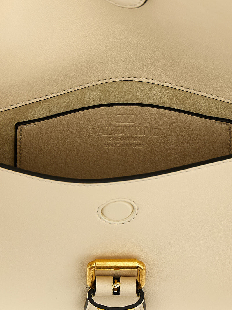 Valentino Garavani White Calfskin Shoulder Bag