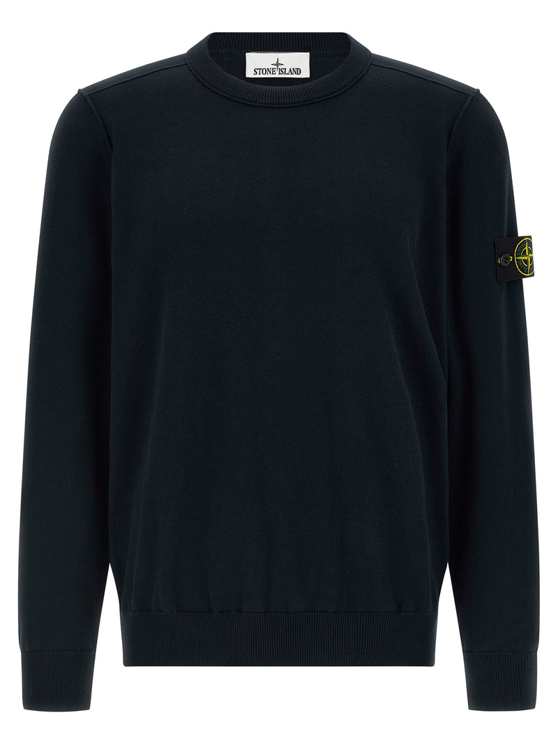 Stone Island Blue Cotton Cardigan