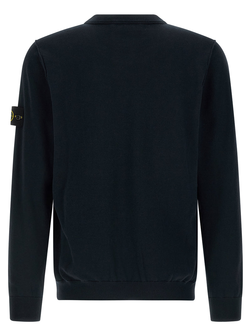 Stone Island Blue Cotton Cardigan