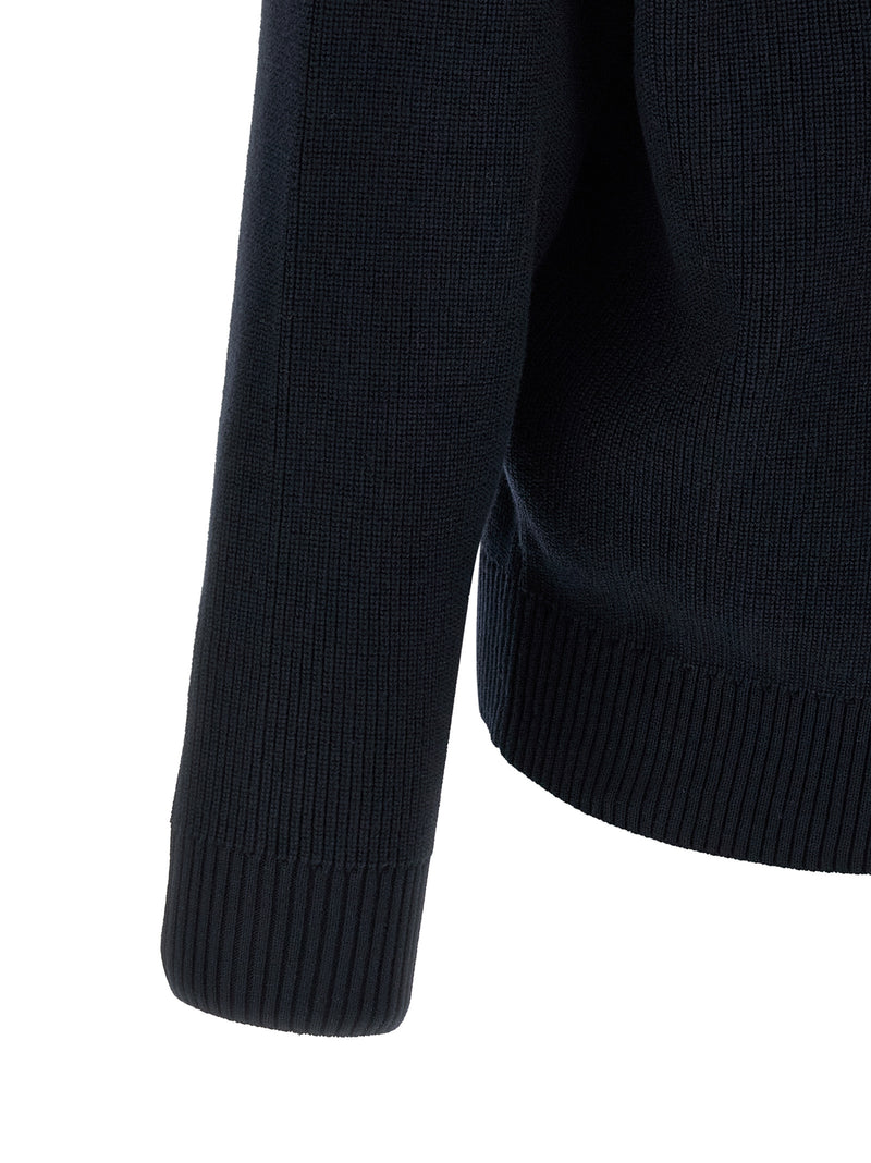 Stone Island Blue Cotton Cardigan
