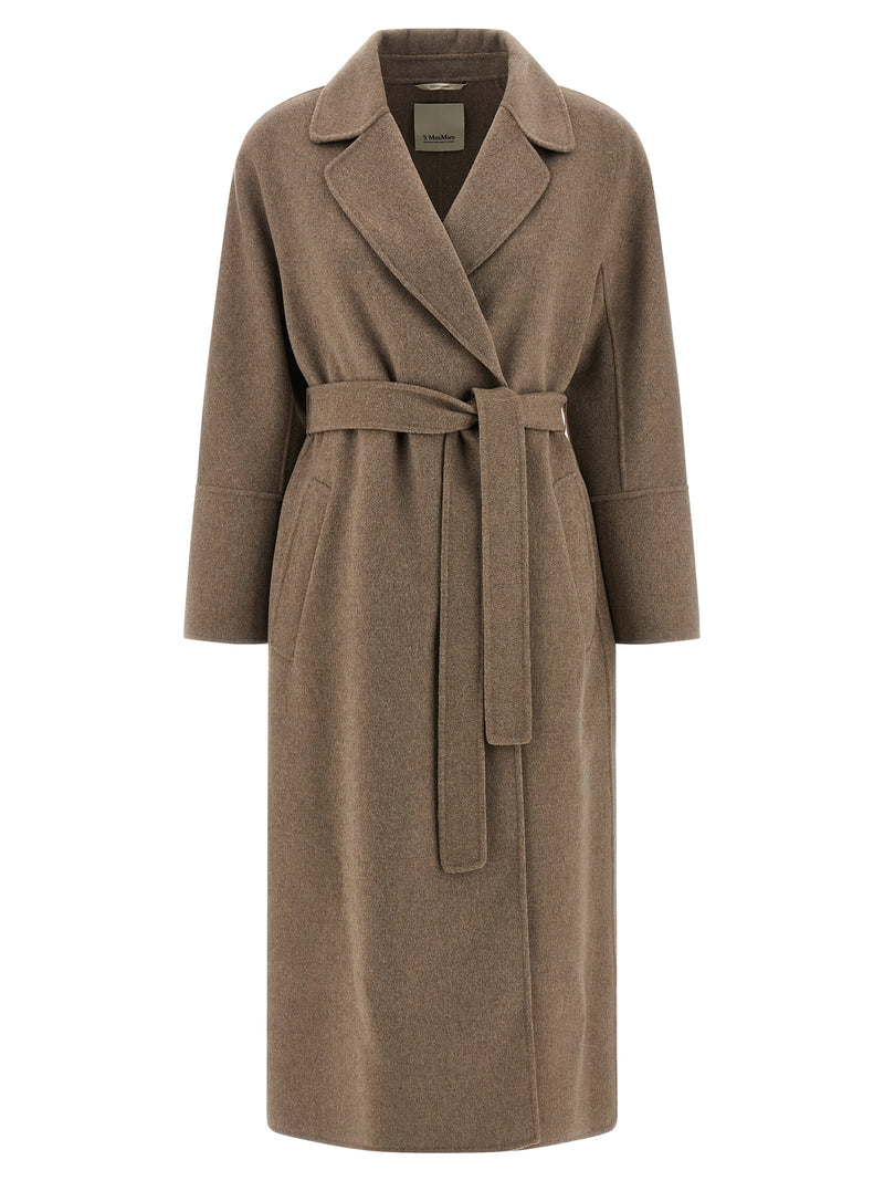 'S Max Mara Brown Virgin Wool Coat