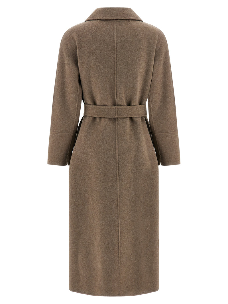 'S Max Mara Brown Virgin Wool Coat
