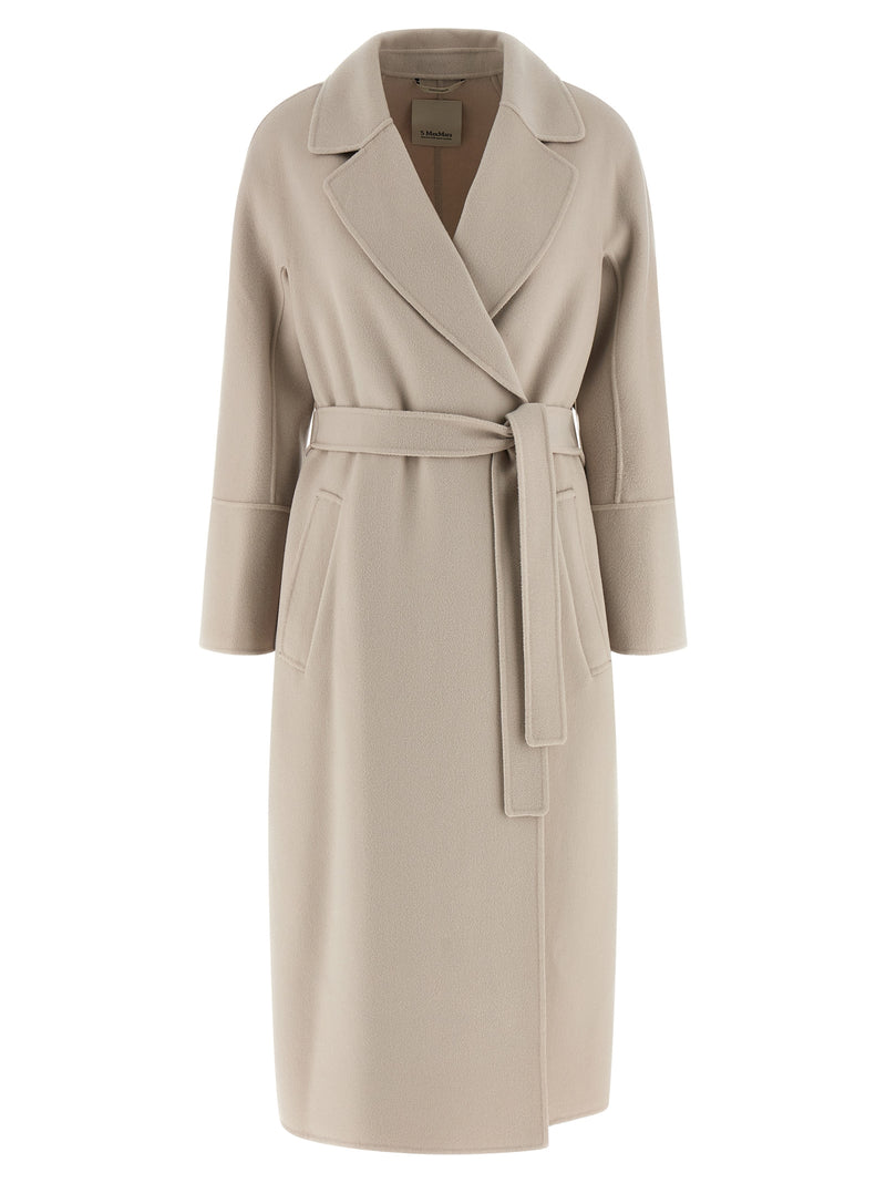 'S Max Mara Beige Virgin Wool Coat