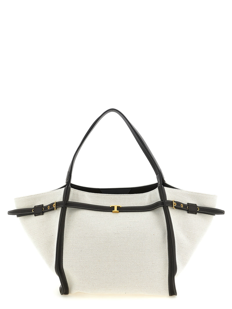 Tod's Multicolor Linen Tote Bag
