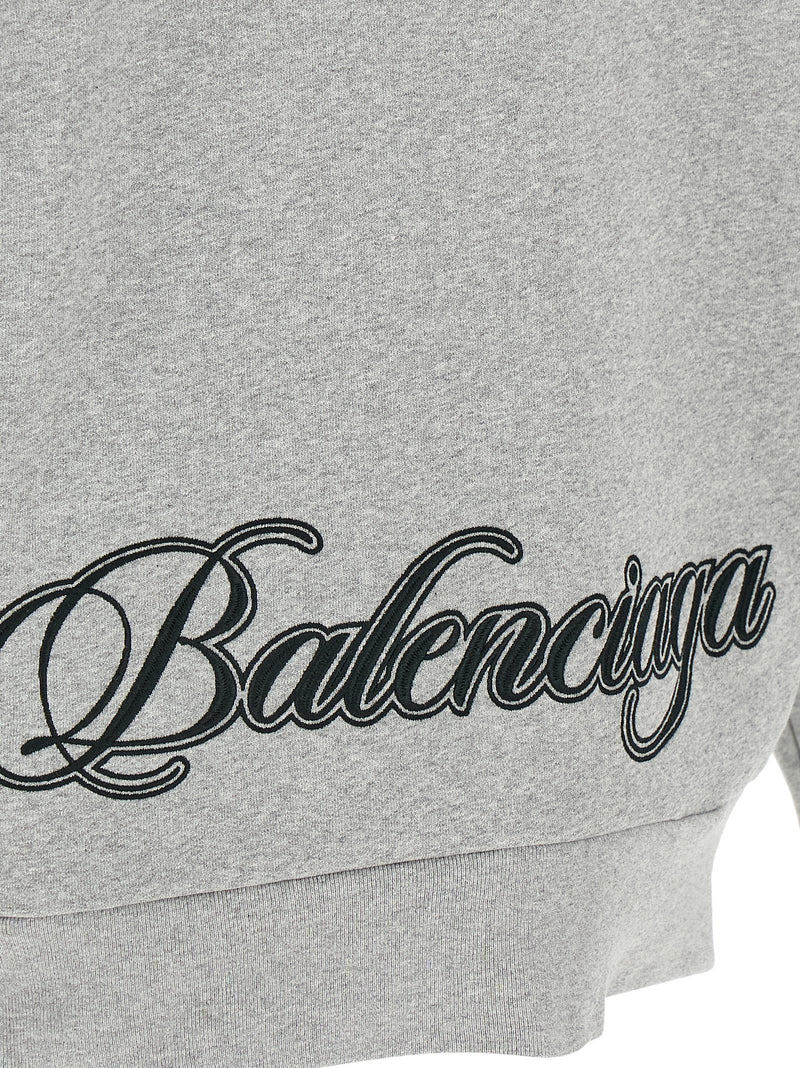 Balenciaga Gray Cotton Sweatshirt
