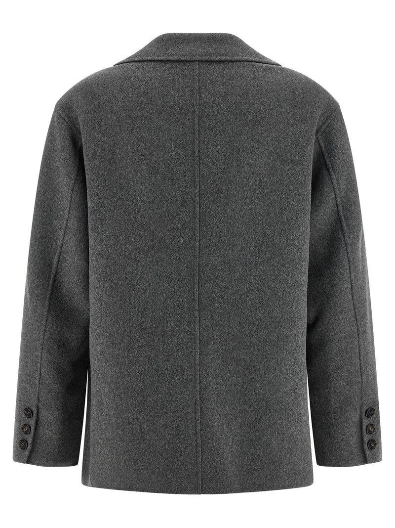 'S Max Mara Gray Virgin Wool Blazer