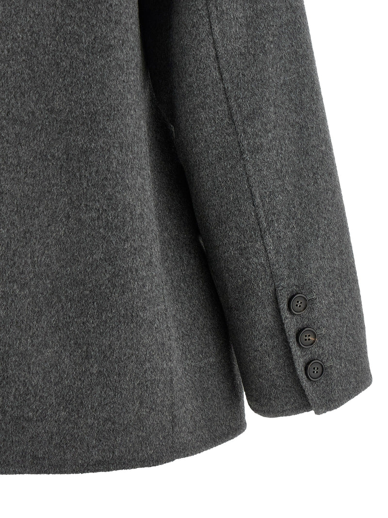 'S Max Mara Gray Virgin Wool Blazer