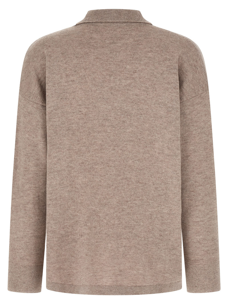 'S Max Mara Beige Wool Cardigan