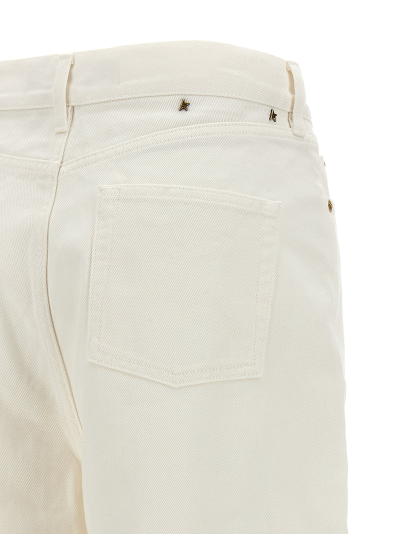 Golden Goose White Cotton Boyfriend Jeans