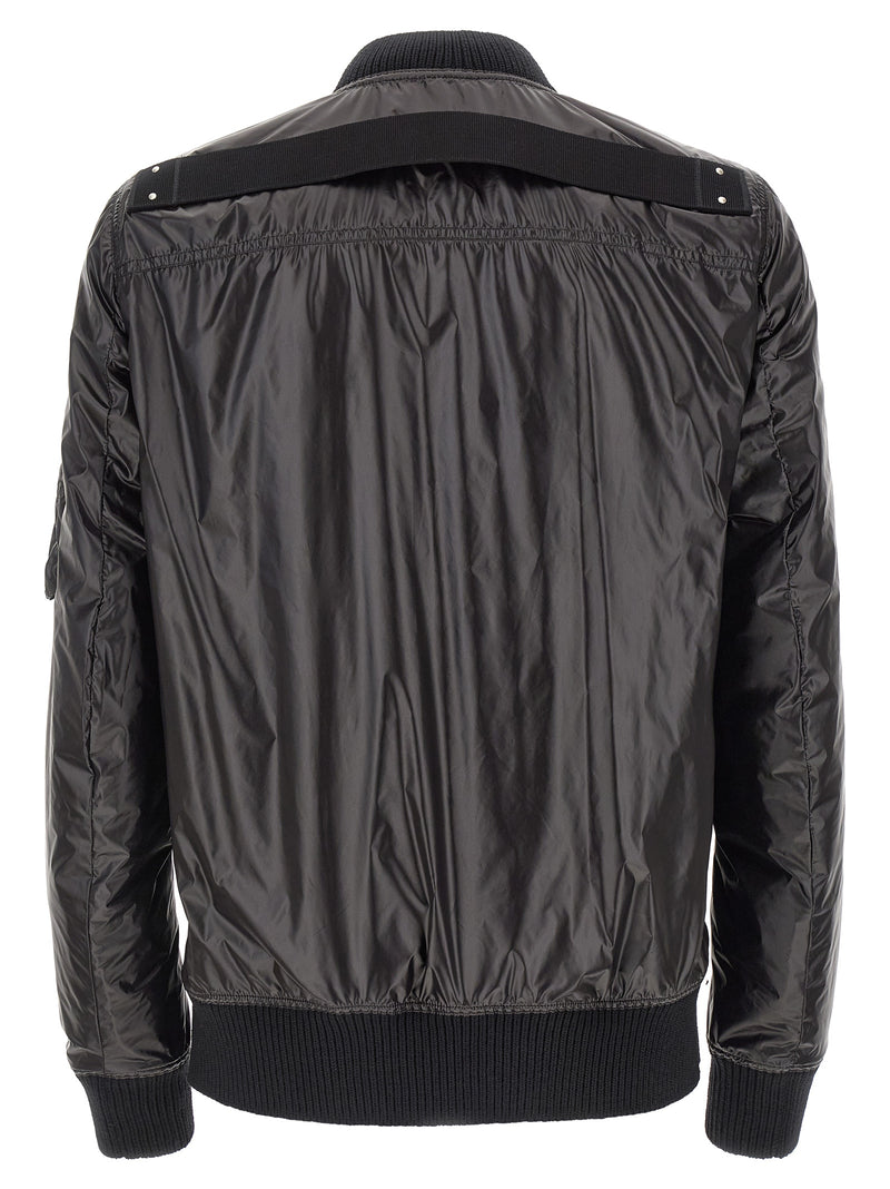 Rick Owens Black Nylon Bomber