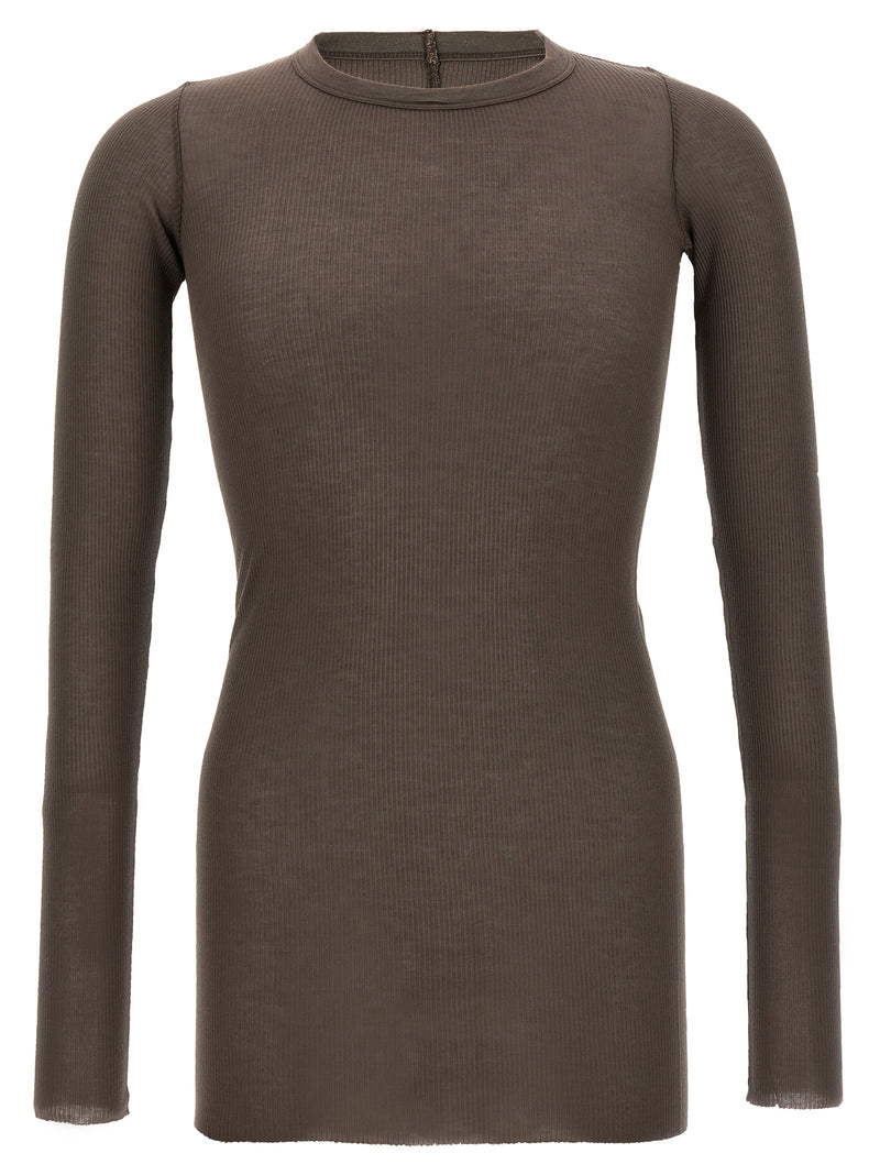 Rick Owens Gray Viscose T-Shirt