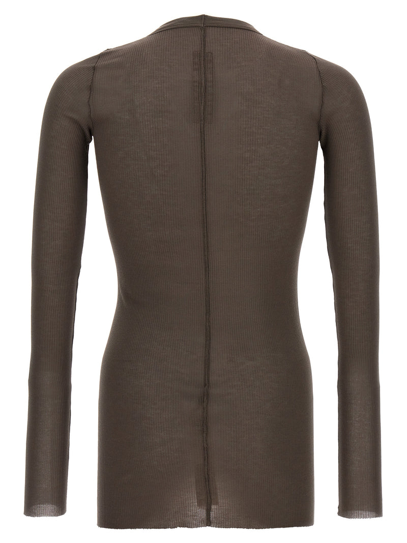 Rick Owens Gray Viscose T-Shirt
