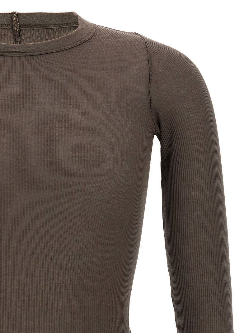 Rick Owens Gray Viscose T-Shirt