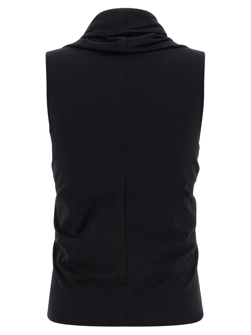 Rick Owens Black Cotton Tank Tops