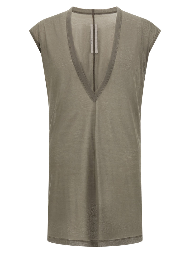 Rick Owens Gray Cotton T-Shirt
