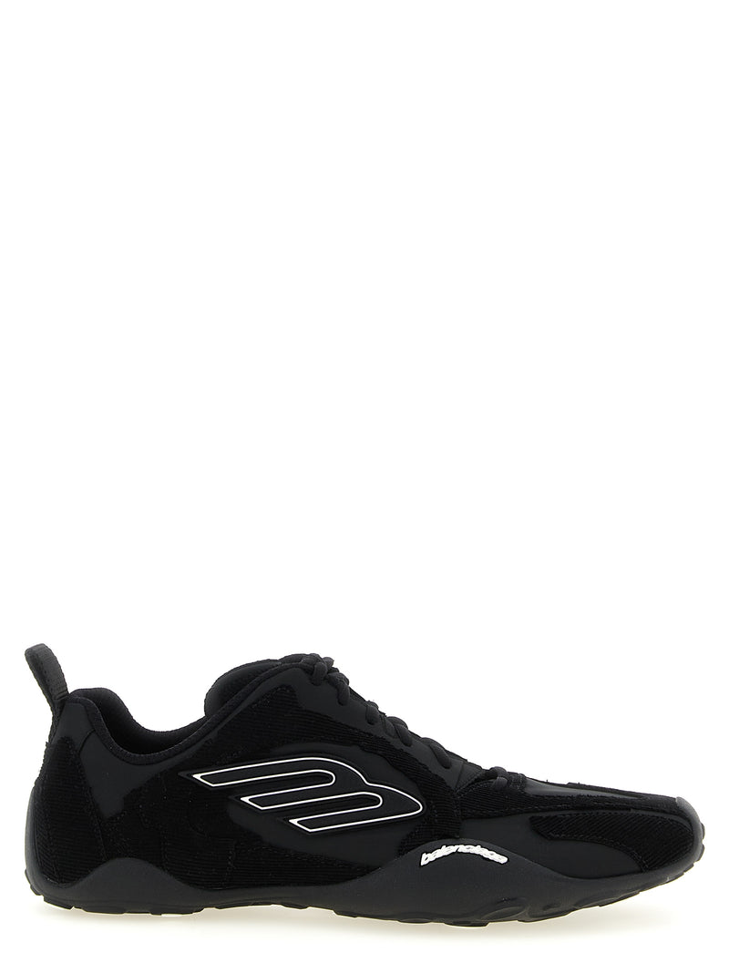 Balenciaga Black Polyester Athletic Sneakers