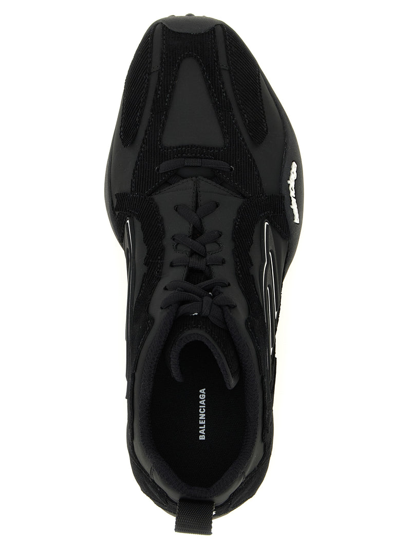 Balenciaga Black Polyester Athletic Sneakers