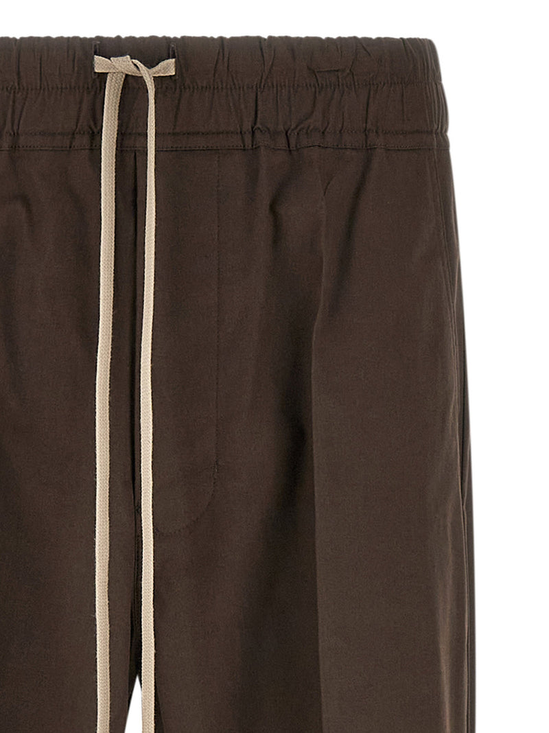 Rick Owens Brown Cotton Casual Pants