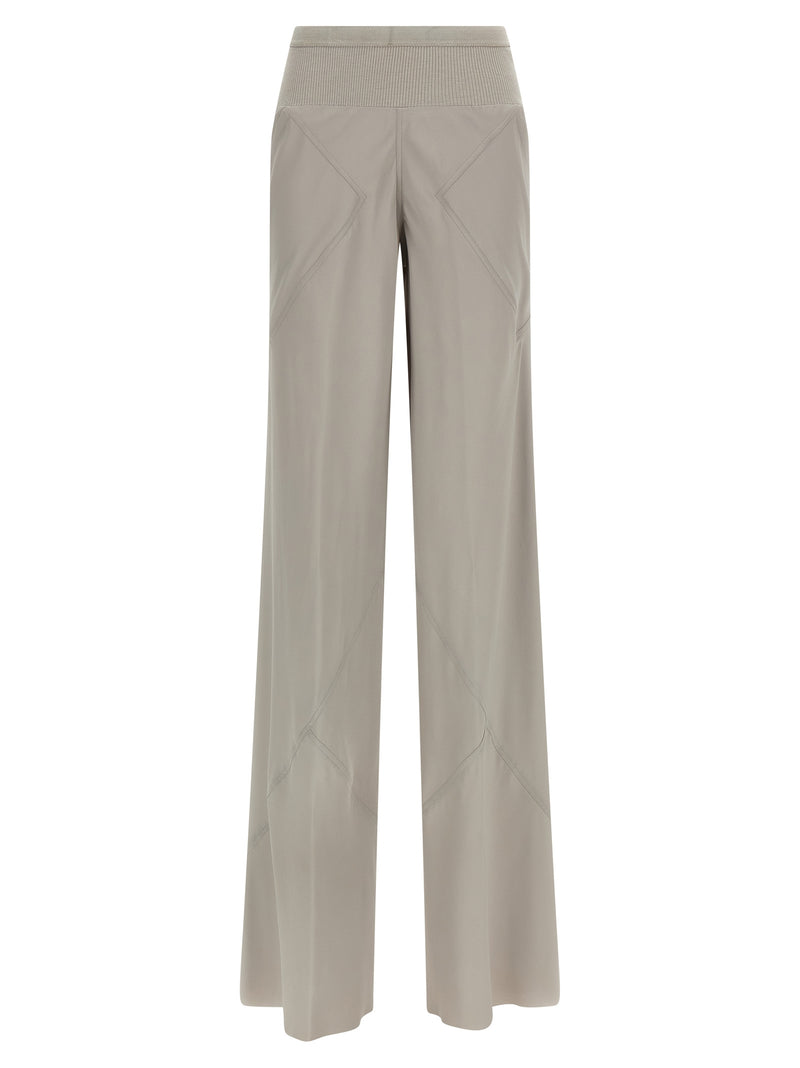 Rick Owens Gray Acetate Flared Pants