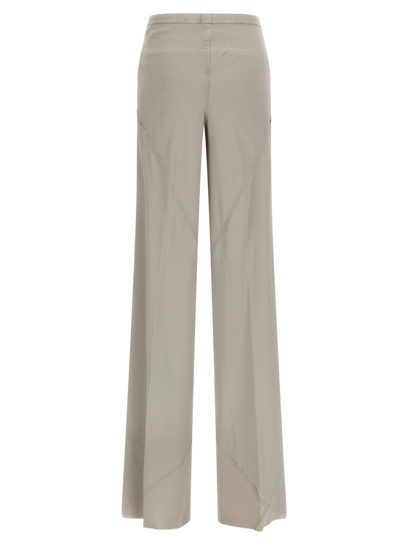 Rick Owens Gray Acetate Flared Pants