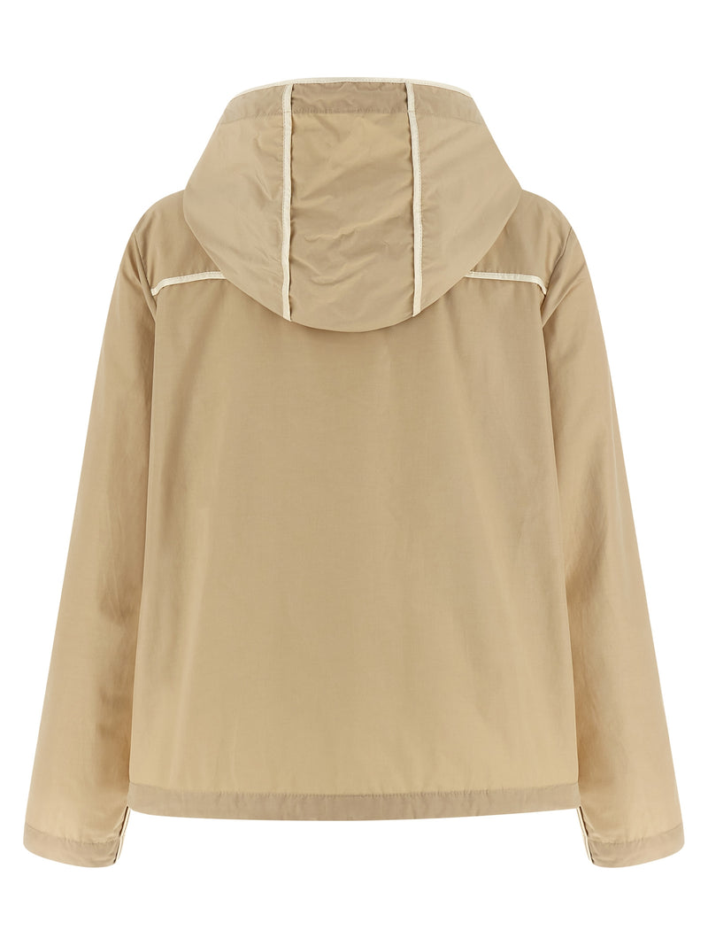 Moncler Beige Polyester Shell Jacket