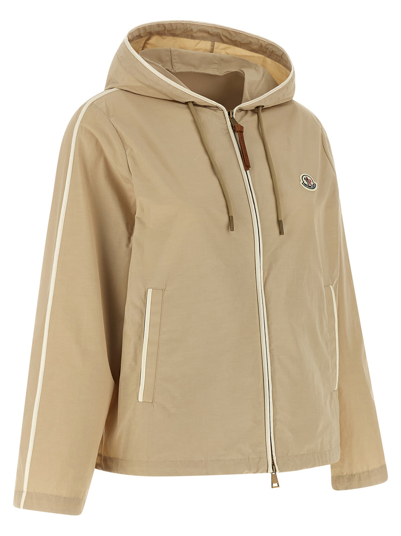 Moncler Beige Polyester Shell Jacket