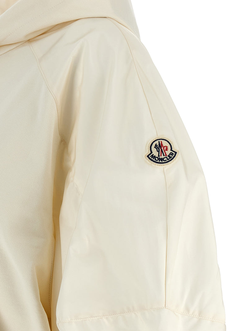 Moncler White Cotton Hoodie