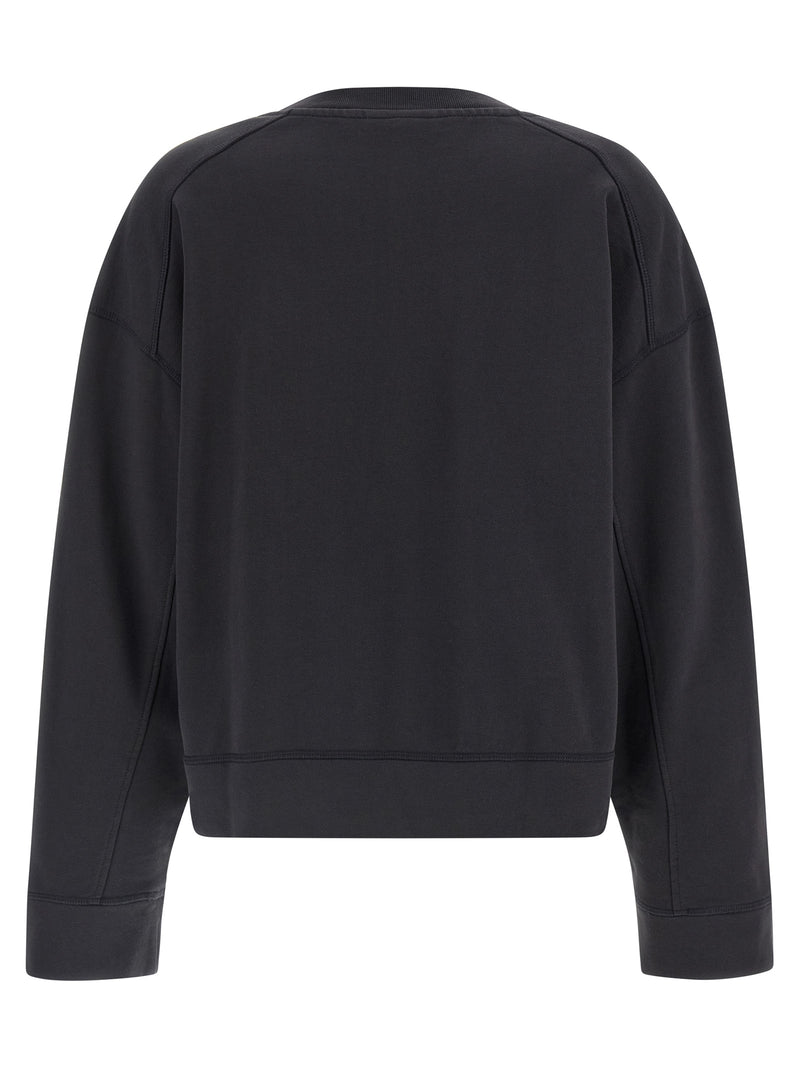 Ganni Black Organic Cotton Sweatshirt