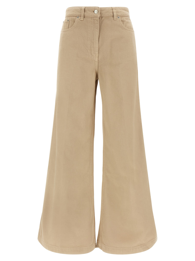 Pantalones acampanados de algodón NUDE para mujer