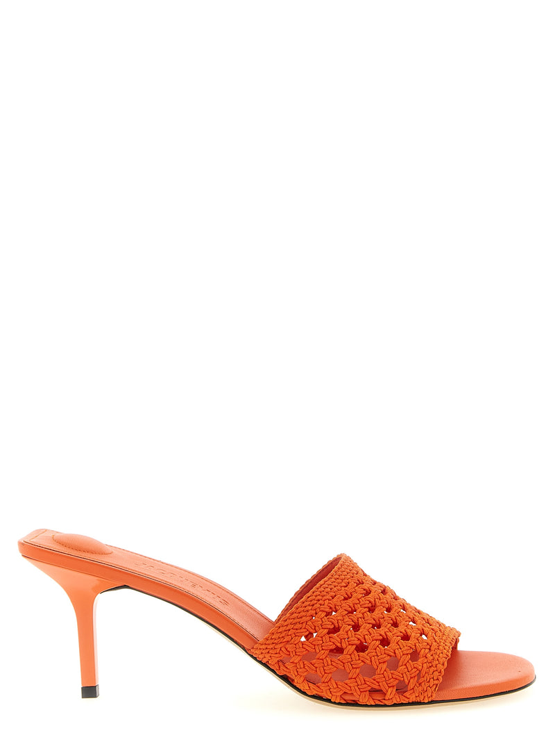 Jacquemus Orange Polyester Platform Sandals