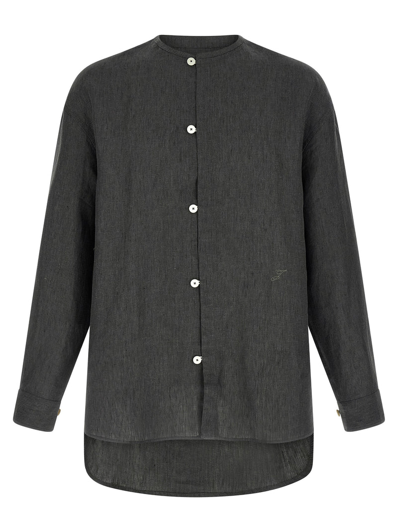 Jacquemus Gray Linen Blouse